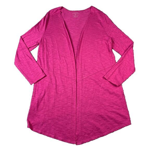 Chico's Sweaters - Chicos Top Womens Size 1‎ Long Sleeve Cardigan Color Pink Casual Lightweight